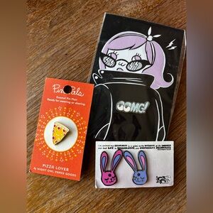 Pin bundle - Tuesday Bassen, Sara M Lyons, Night Owl Paper Goods